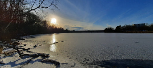 Coucher De Soleil Du 5 Décembre 2021 Sur La Rivière Magog (Vue 1)