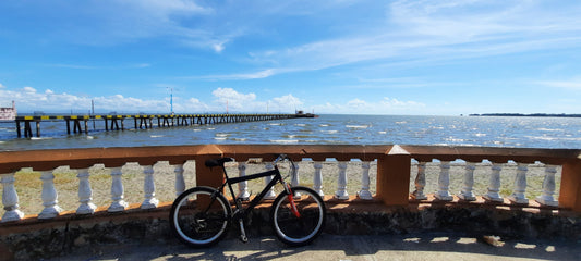 Vélo Sur Le Bord Du Lac Nicaragua