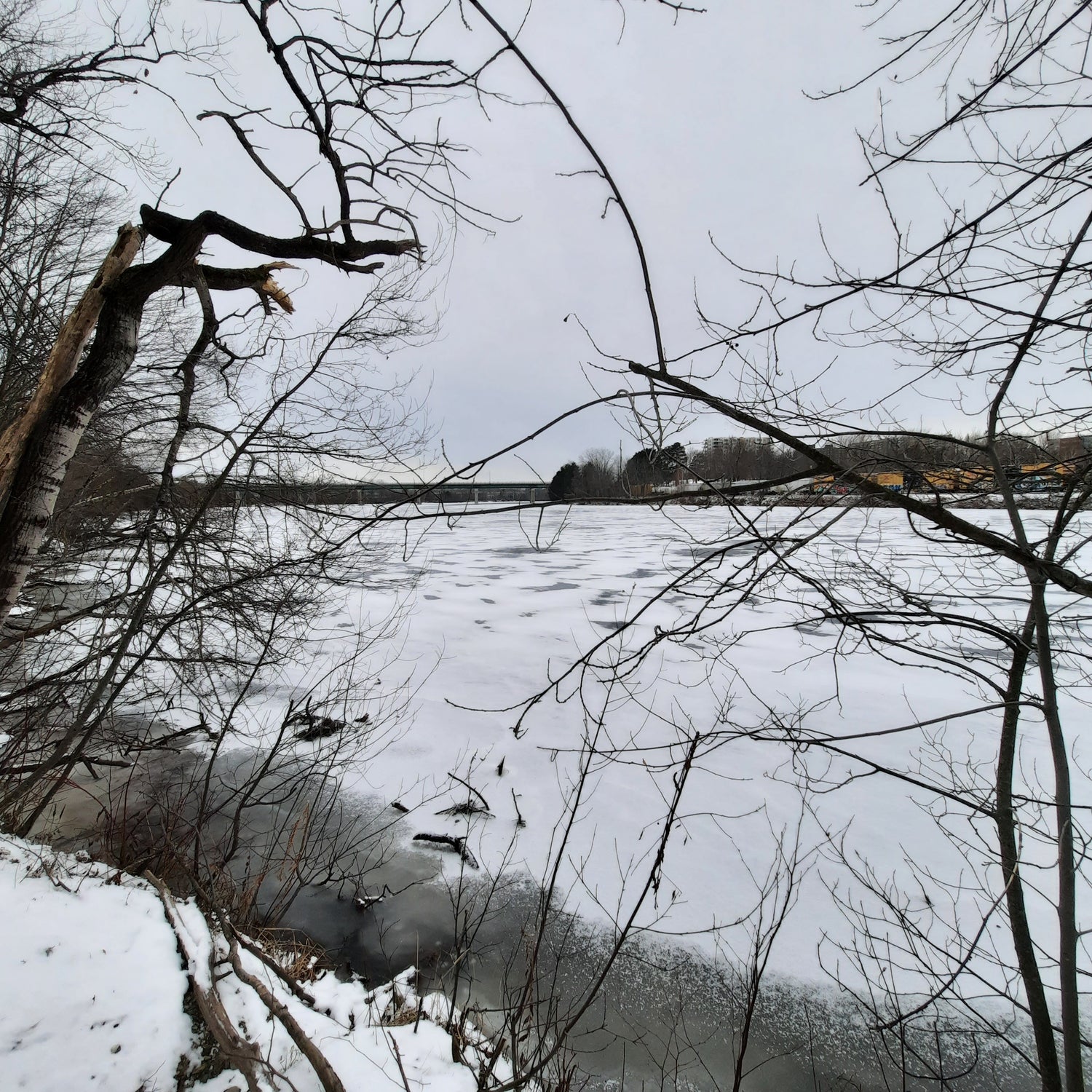 2024-01-06 Le Début De La Glace Sur Rivière Magog (Vue 0)